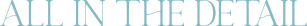 All In The Detail logo